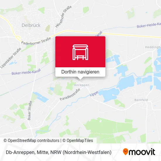 Db-Anreppen, Mitte Karte