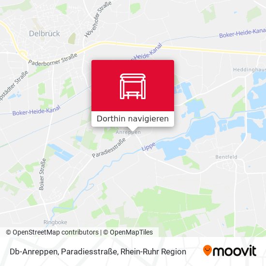 Db-Anreppen, Paradiesstraße Karte