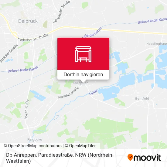 Db-Anreppen, Paradiesstraße Karte