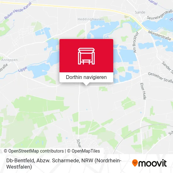 Db-Bentfeld, Abzw. Scharmede Karte