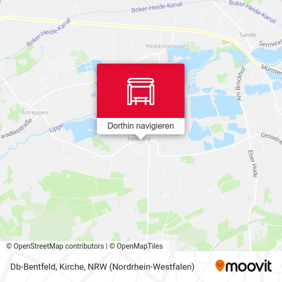 Db-Bentfeld, Kirche Karte