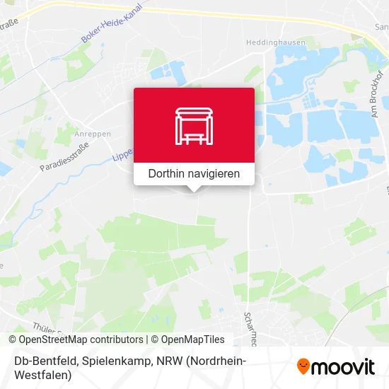 Db-Bentfeld, Spielenkamp Karte