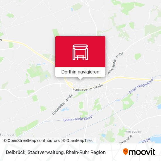 Delbrück, Stadtverwaltung Karte