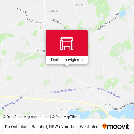 Db-Ostenland, Bahnhof Karte