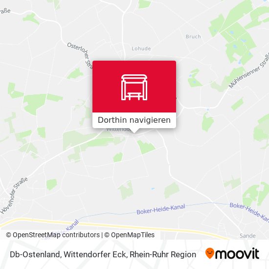 Db-Ostenland, Wittendorfer Eck Karte