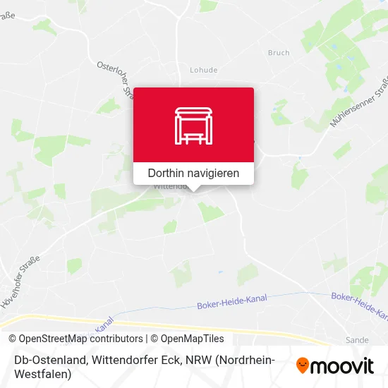 Db-Ostenland, Wittendorfer Eck Karte