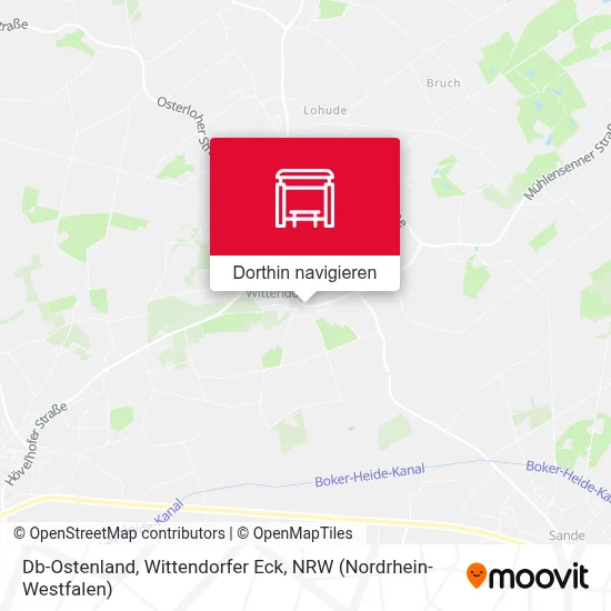 Db-Ostenland, Wittendorfer Eck Karte