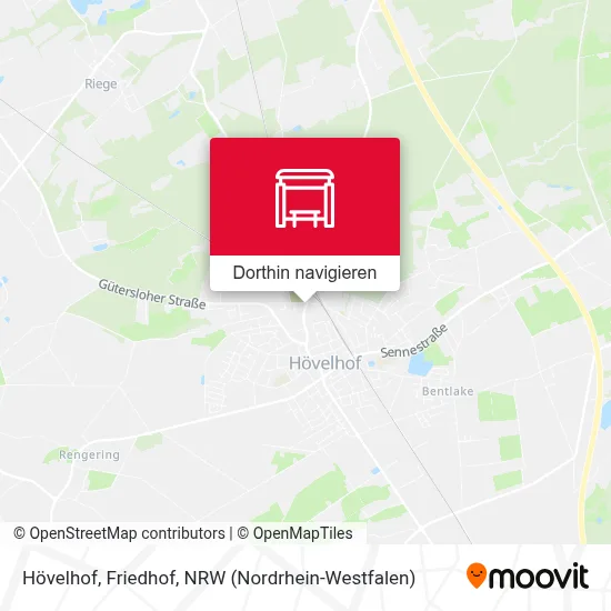 Hövelhof, Friedhof Karte