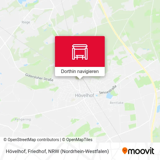 Hövelhof, Friedhof Karte