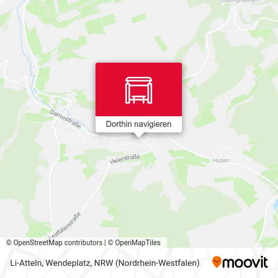 Li-Atteln, Wendeplatz Karte