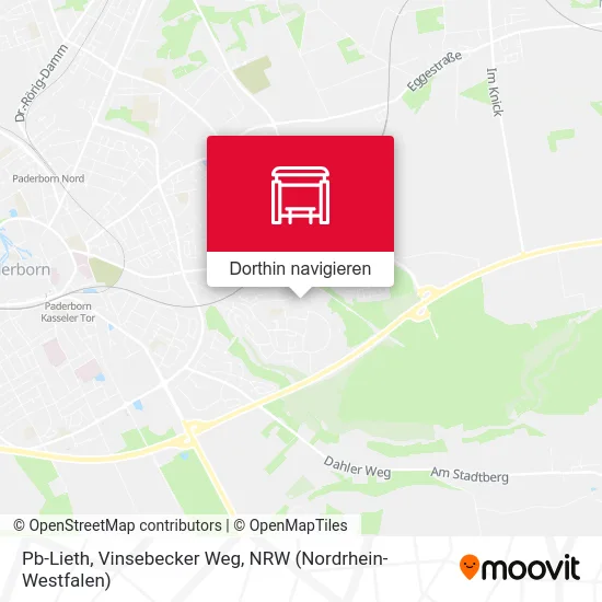 Pb-Lieth, Vinsebecker Weg Karte