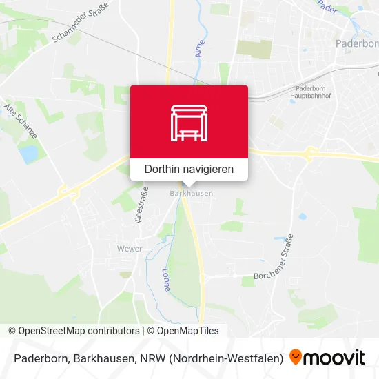 Paderborn, Barkhausen Karte