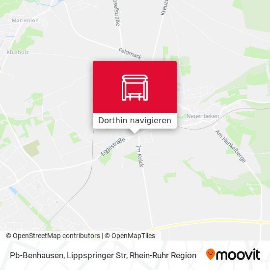Pb-Benhausen, Lippspringer Str Karte
