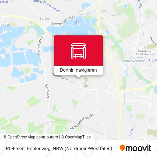 Pb-Elsen, Bohlenweg Karte