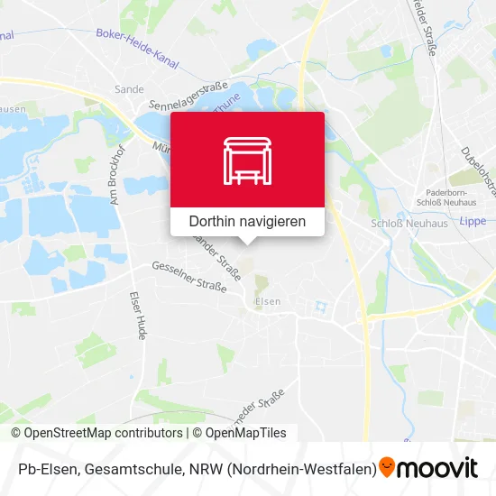 Pb-Elsen, Gesamtschule Karte