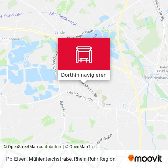 Pb-Elsen, Mühlenteichstraße Karte