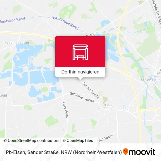 Pb-Elsen, Sander Straße Karte