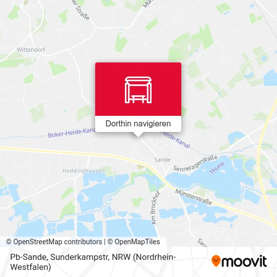 Pb-Sande, Sunderkampstr Karte