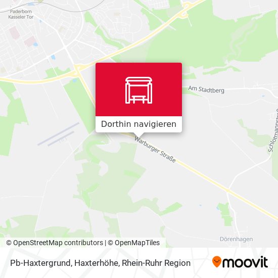 Pb-Haxtergrund, Haxterhöhe Karte