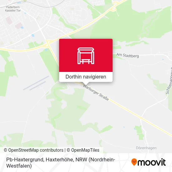 Pb-Haxtergrund, Haxterhöhe Karte