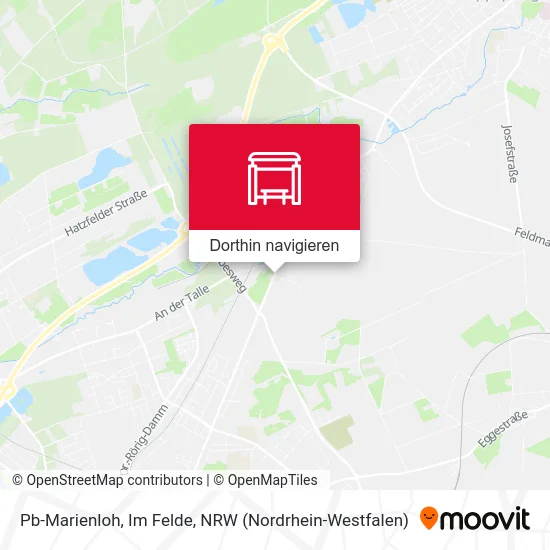 Pb-Marienloh, Im Felde Karte