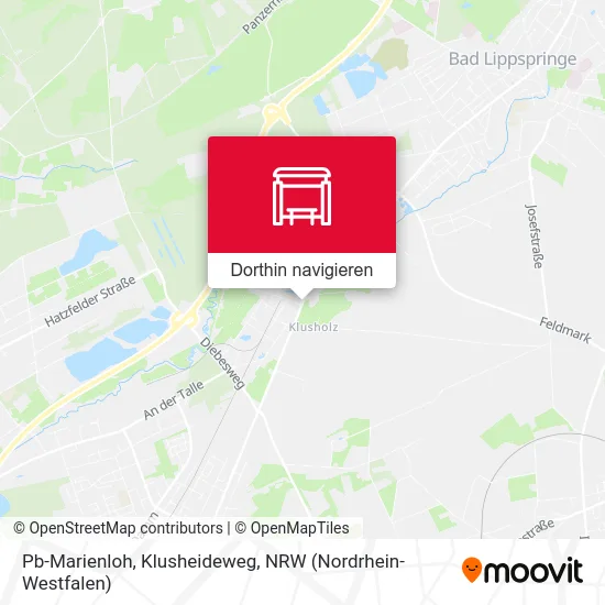 Pb-Marienloh, Klusheideweg Karte