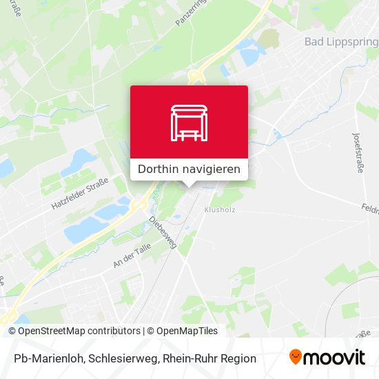 Pb-Marienloh, Schlesierweg Karte