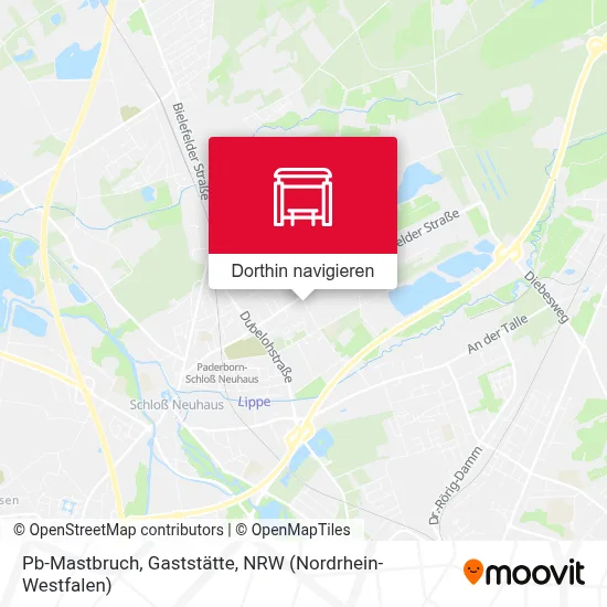 Pb-Mastbruch, Gaststätte Karte