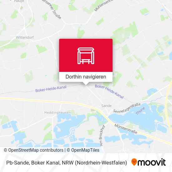 Pb-Sande, Boker Kanal Karte