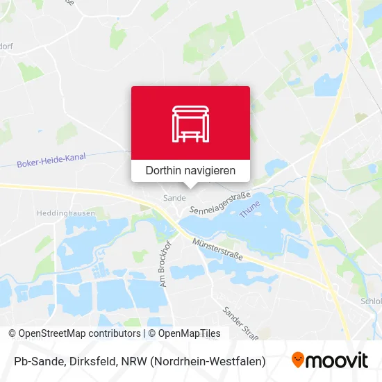 Pb-Sande, Dirksfeld Karte