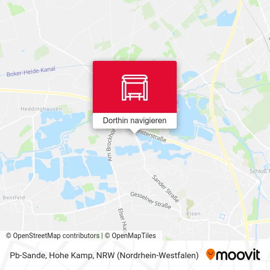 Pb-Sande, Hohe Kamp Karte