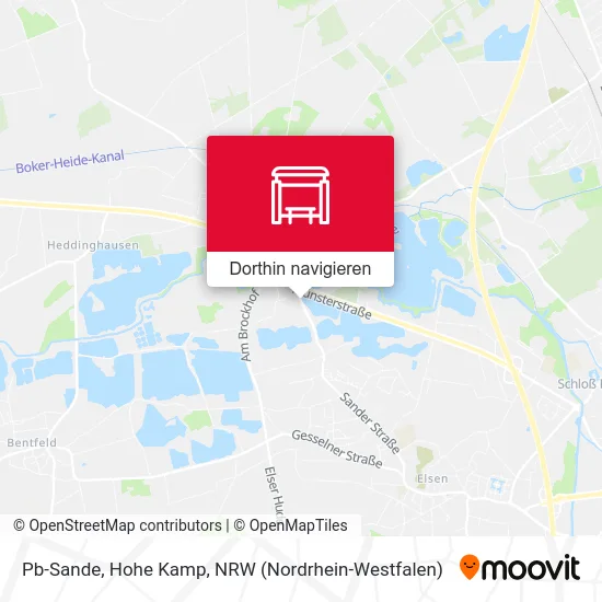 Pb-Sande, Hohe Kamp Karte