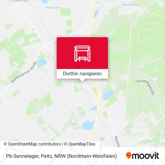 Pb-Sennelager, Peitz Karte