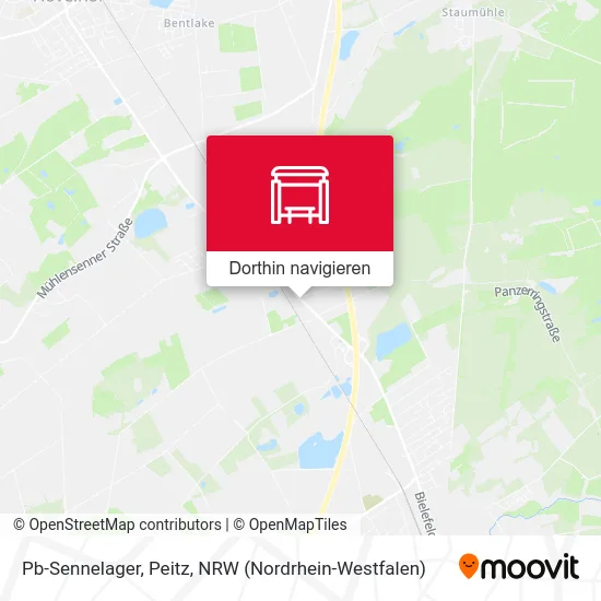 Pb-Sennelager, Peitz Karte