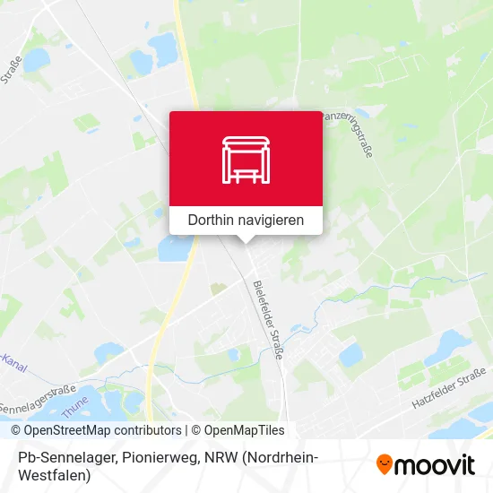 Pb-Sennelager, Pionierweg Karte