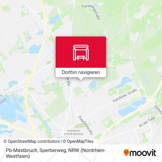 Pb-Mastbruch, Sperberweg Karte