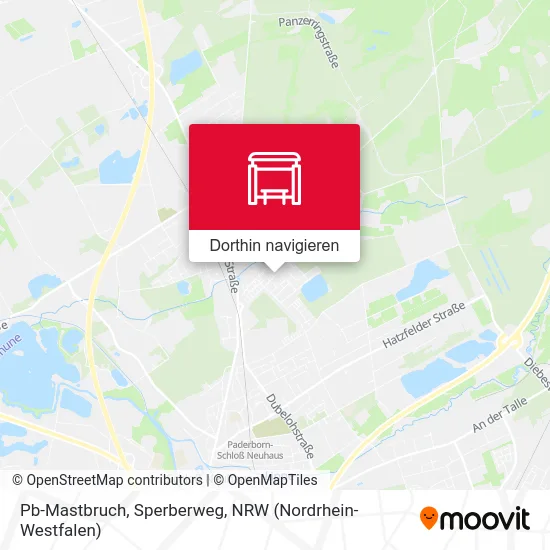 Pb-Mastbruch, Sperberweg Karte