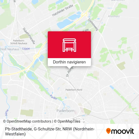 Pb-Stadtheide, G-Schultze-Str Karte