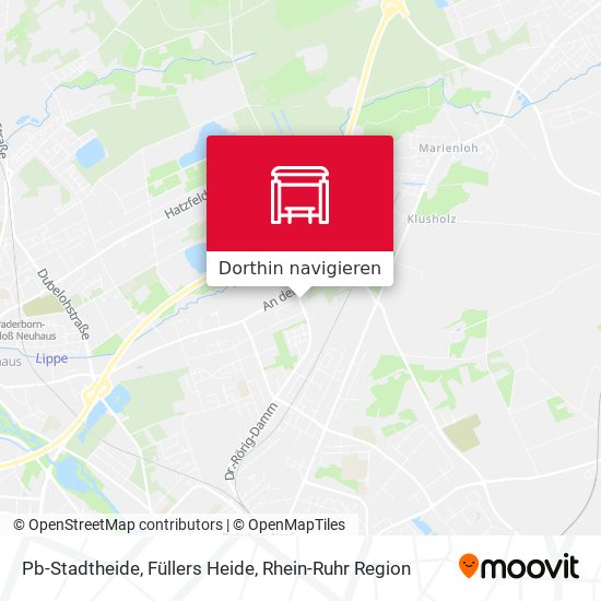Pb-Stadtheide, Füllers Heide Karte