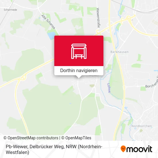 Pb-Wewer, Delbrücker Weg Karte
