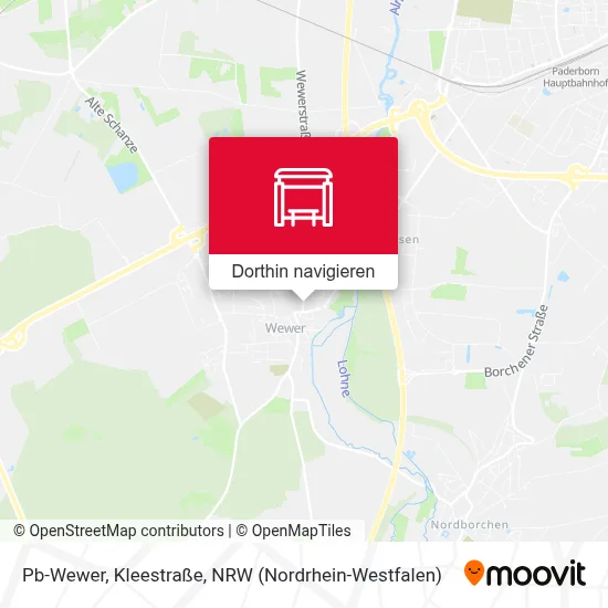 Pb-Wewer, Kleestraße Karte