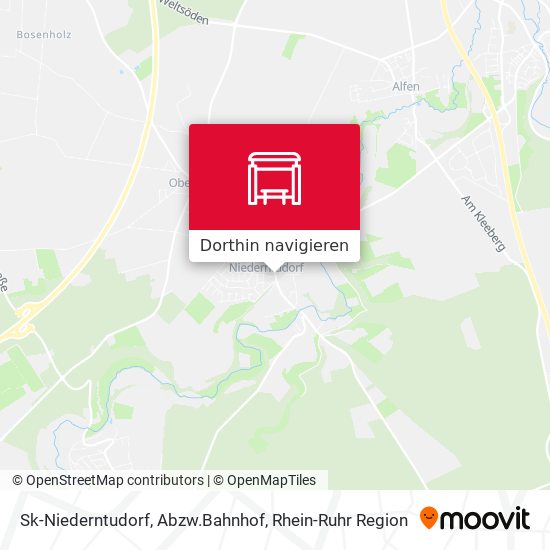 Sk-Niederntudorf, Abzw.Bahnhof Karte