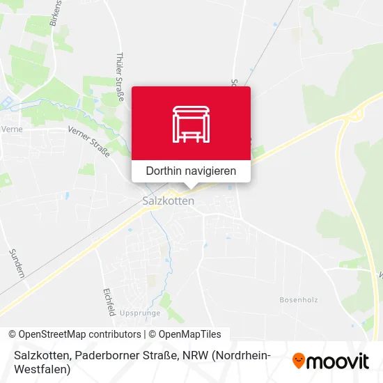 Salzkotten, Paderborner Straße Karte
