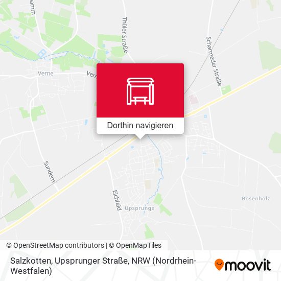 Salzkotten, Upsprunger Straße Karte