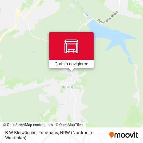 B.W-Bleiwäsche, Forsthaus Karte