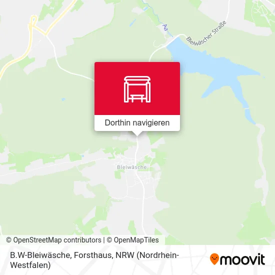 B.W-Bleiwäsche, Forsthaus Karte