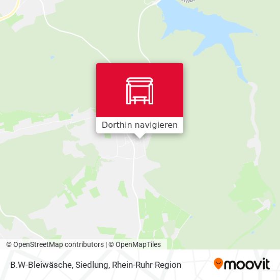 B.W-Bleiwäsche, Siedlung Karte