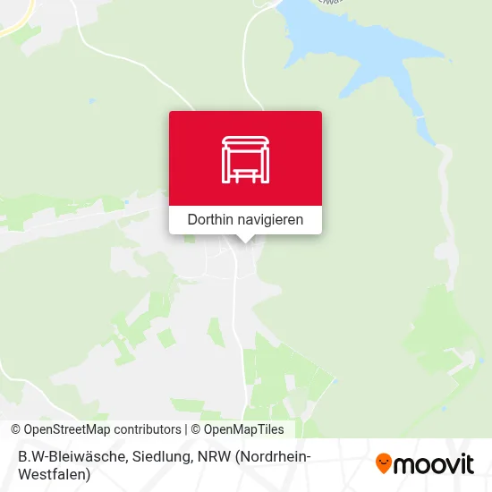 B.W-Bleiwäsche, Siedlung Karte