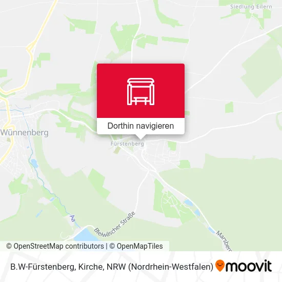 B.W-Fürstenberg, Kirche Karte