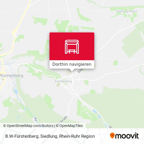 B.W-Fürstenberg, Siedlung Karte